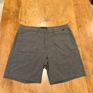 Travis Mathew Charcoal Flat Front Shorts